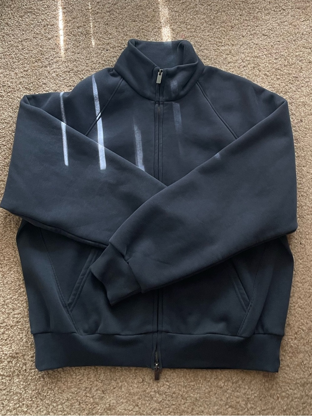 vuori restore double zip sweatshirt